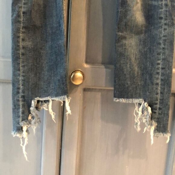 Rag & Bone Raw Asymmetrical Ankle Hem Skinny - Picture 6 of 8